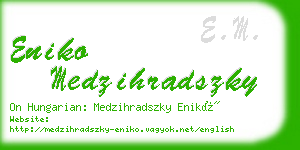 eniko medzihradszky business card